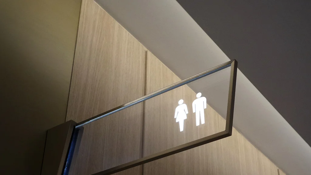 Toilet sign